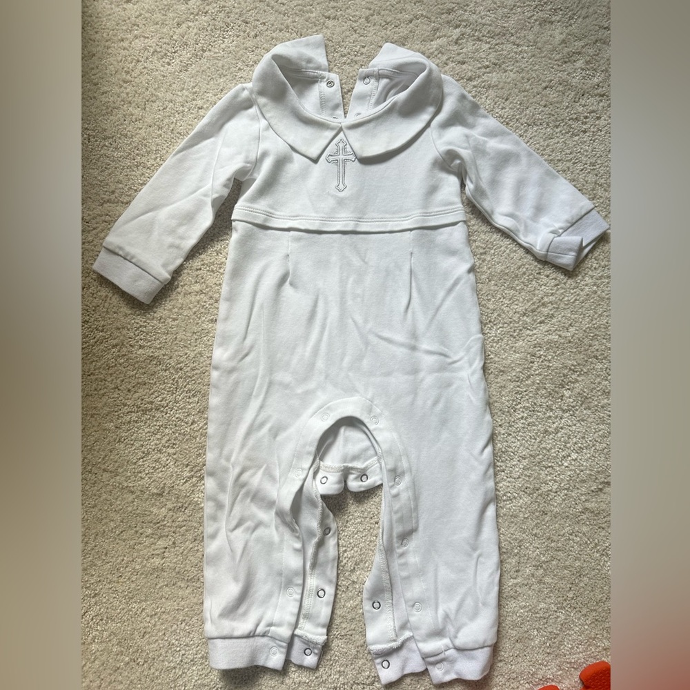 Baptism Onesie, bib, socks, 9-12 months